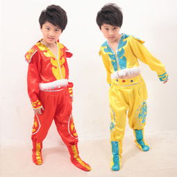 厂家直销儿童表演服演出服批发中大童民族舞蹈服饰蒙古服装男童装